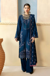R-1210 | 3Pc Unstitched Suit Embroidered Karandi Collection Reet By Ramsha